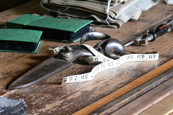 scissors and measuring tape scissors and measuring tape